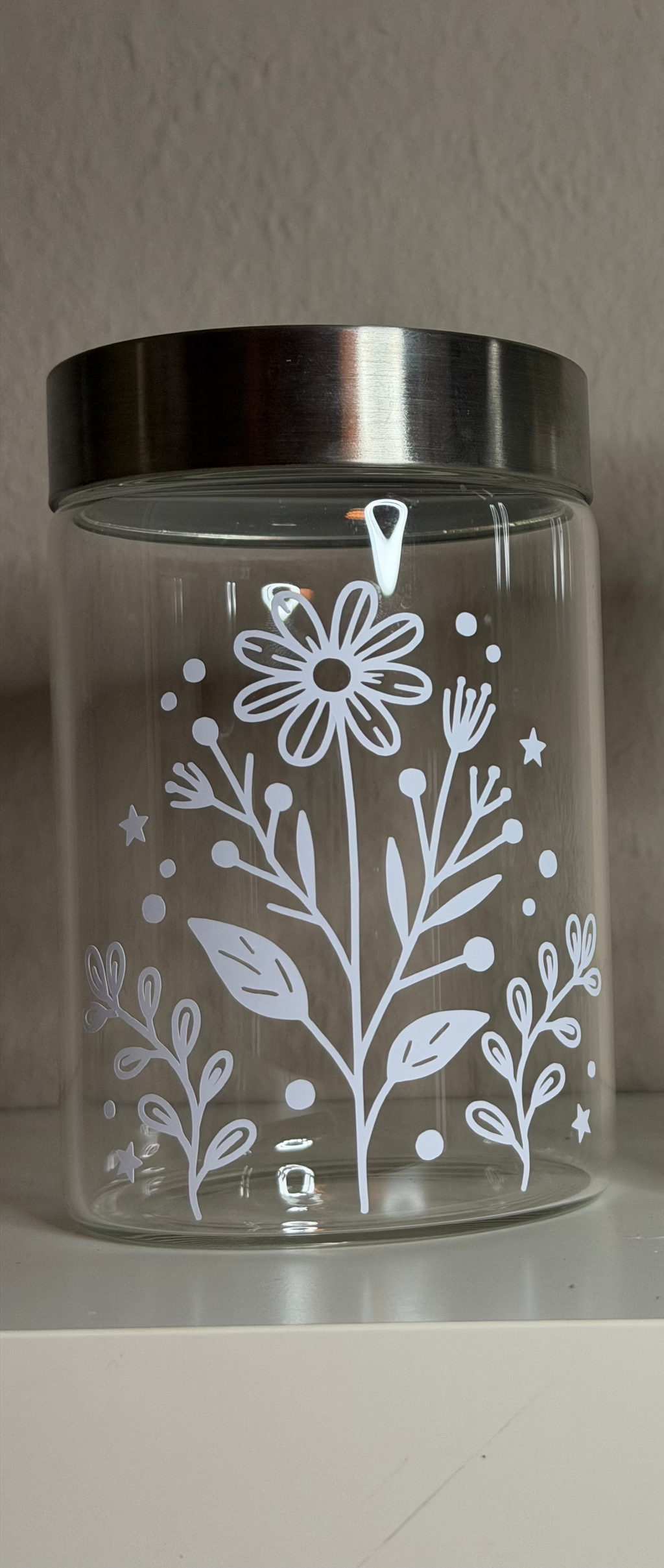 Aufkleber für Blumenvase