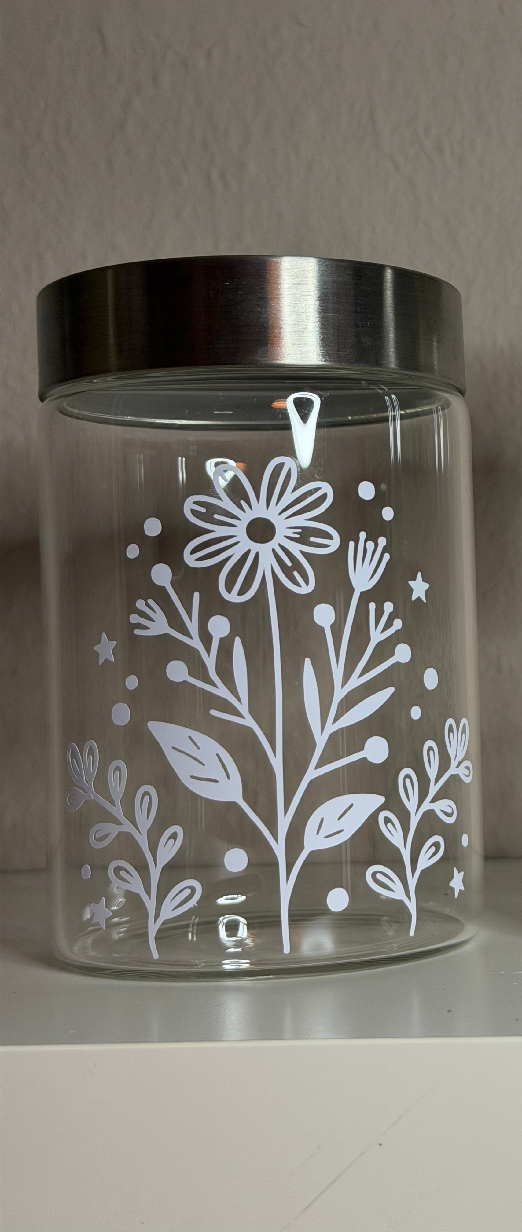 Aufkleber für Blumenvase