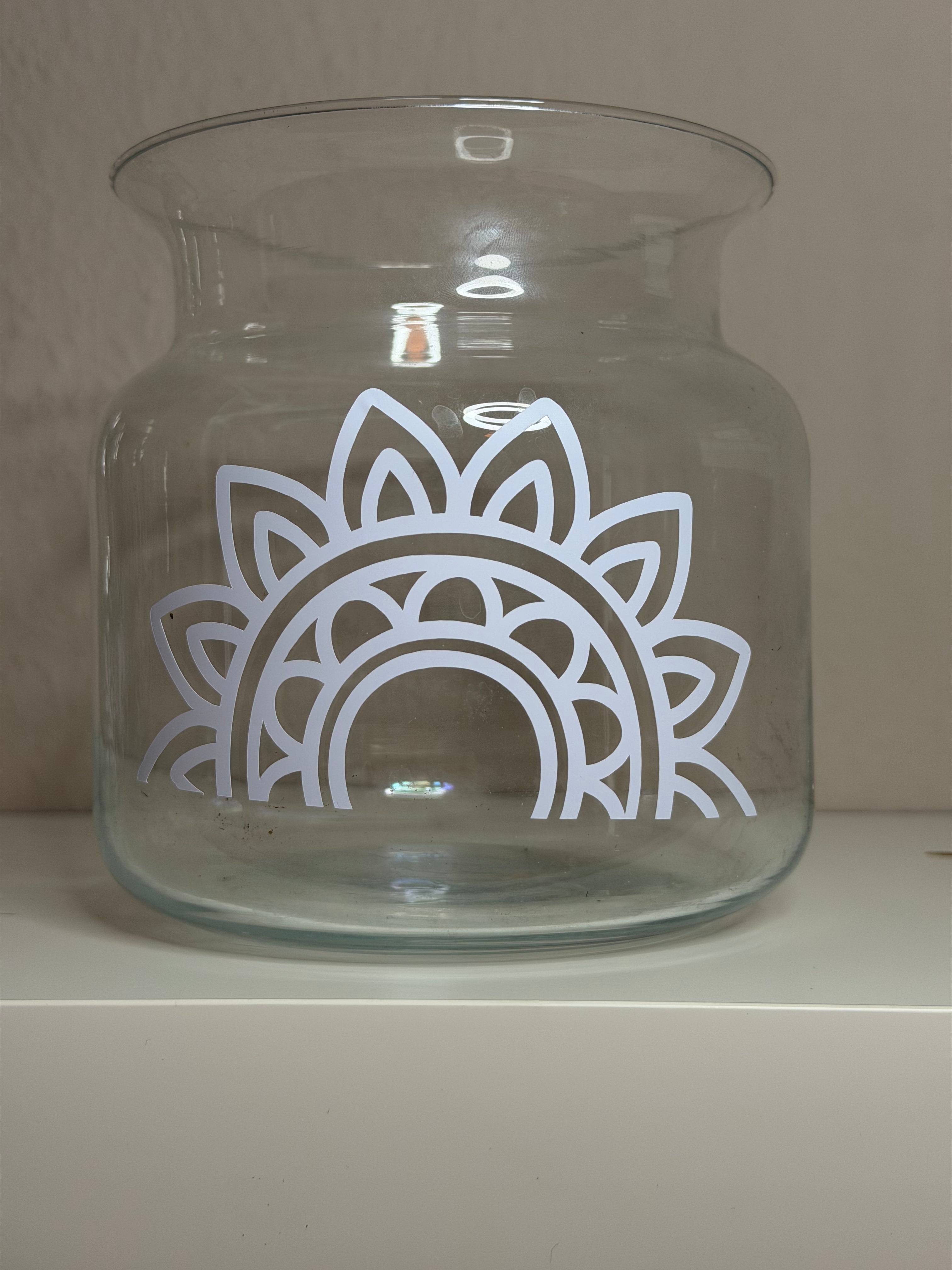 Aufkleber für Blumenvase