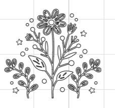 Aufkleber für Blumenvase