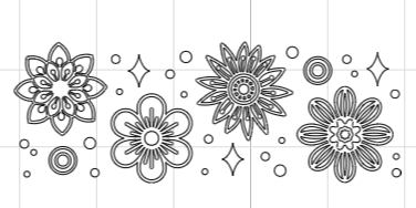 Aufkleber für Blumenvase
