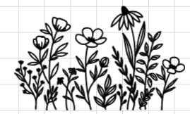 Aufkleber für Blumenvase