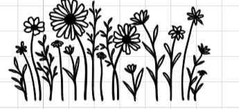 Aufkleber für Blumenvase