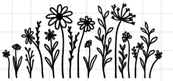 Aufkleber für Blumenvase